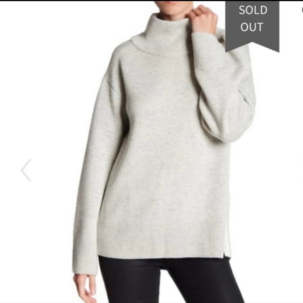 Rag & Bone Phyllis Mock Turtleneck Wool and Cashmere Blend Sweater - Picture 13 of 16